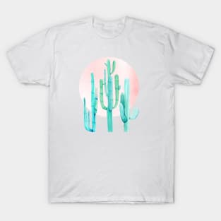 Rose Gold Cactus Sunshine III T-Shirt